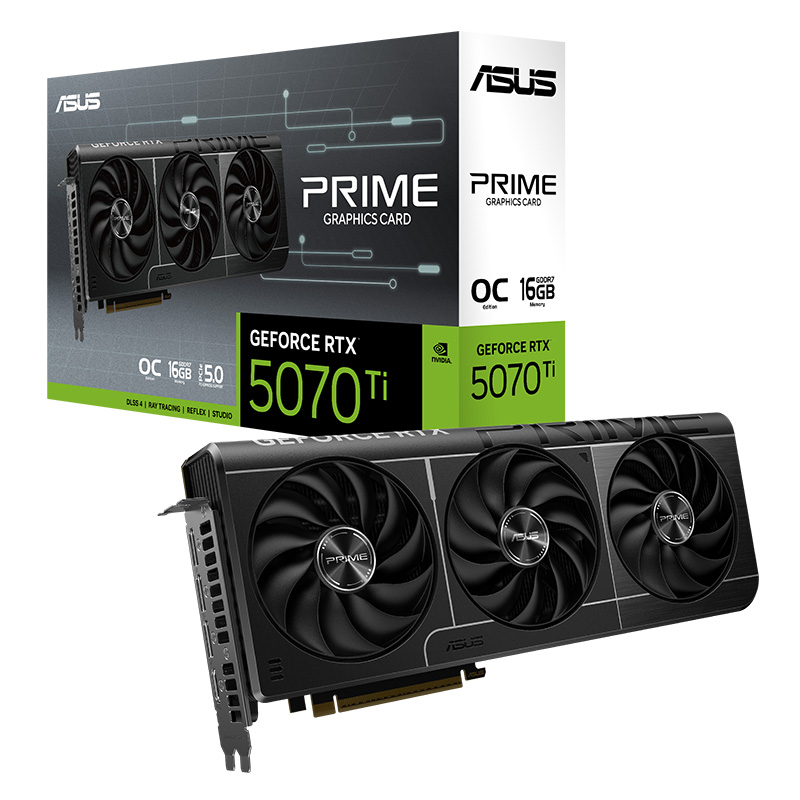 Asus Prime GeForce RTX 5070 Ti OC 16G Graphics Card (PRIME-RTX5070TI-O16G) Asus Prime GeForce RTX 5070 Ti OC 16G Graphics Card (PRIME-RTX5070TI-O16G)