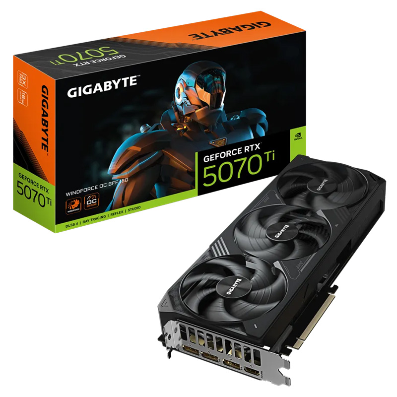 Gigabyte GeForce RTX 5070 Ti Windforce OC SFF 16G Graphics Card (GV-N507TWF3OC-16GD) Gigabyte GeForce RTX 5070 Ti Windforce OC SFF 16G Graphics Card (GV-N507TWF3OC-16GD)
