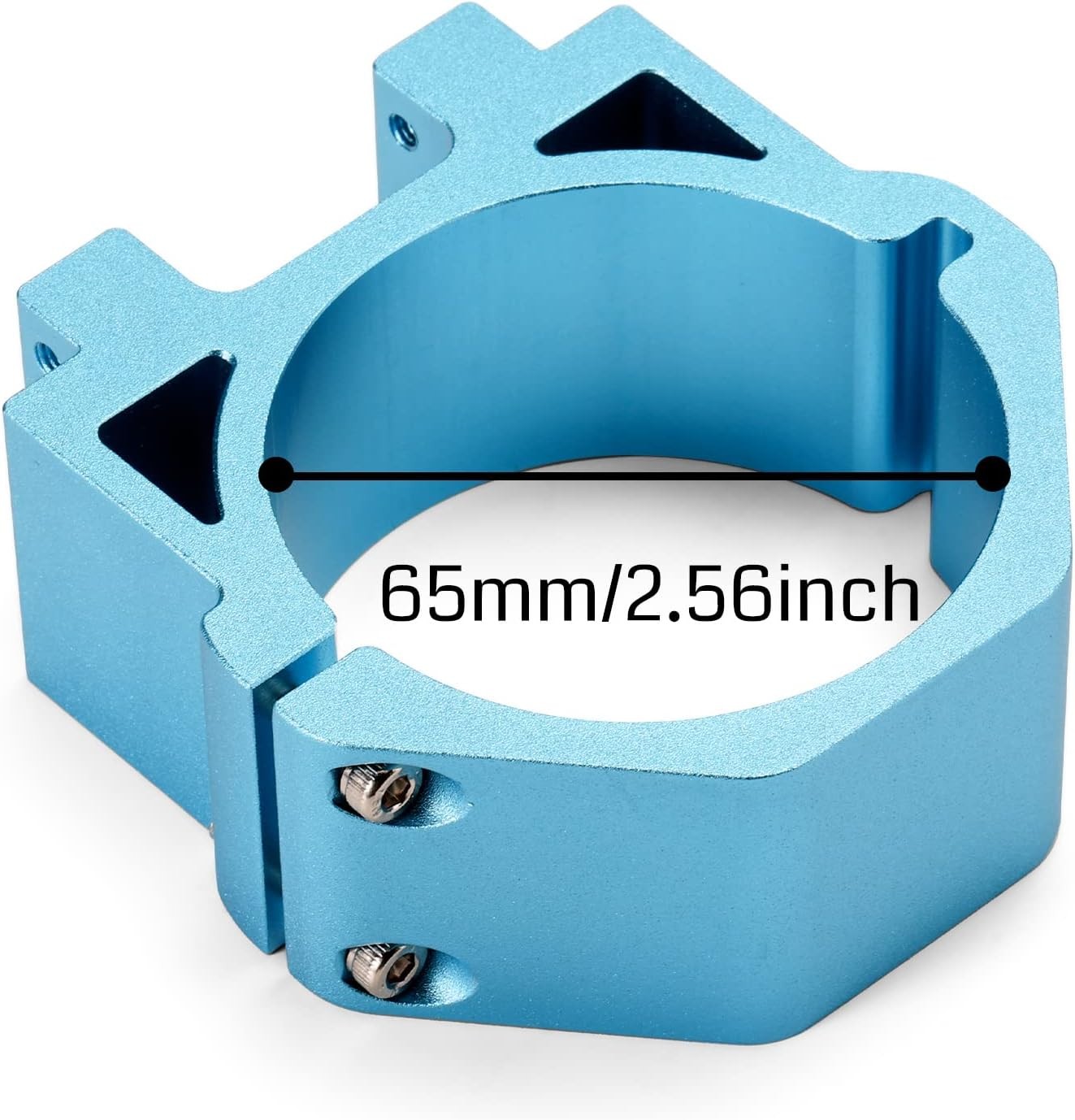 65mm Diameter Aluminum Spindle Holder Mount for 4040-PRO, 3020 PRO-MAX V2, 3030-PROVer MAX CNC Machine, V2 Z Axis Assembly