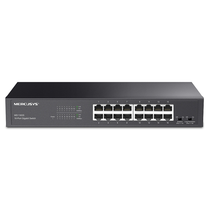 Mercusys 16-Port Gigabit Desktop/Rackmount Switch (MS116GS)