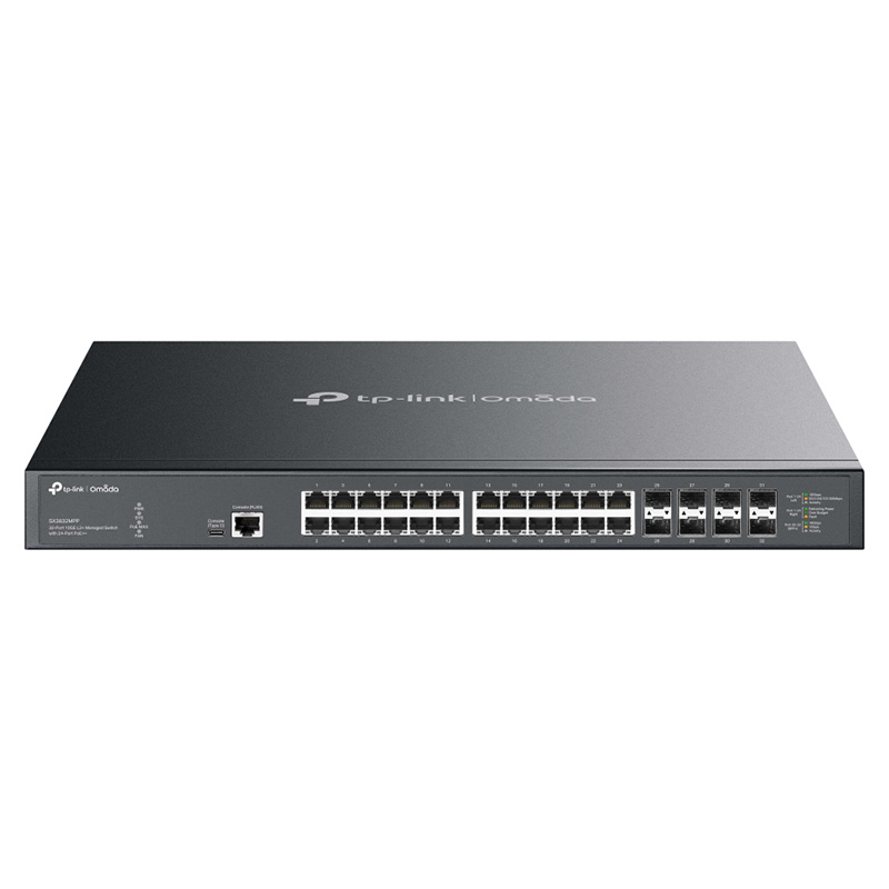 TP-Link Omada 32-Port 10GE L2+ Managed Switch with 24-Port PoE++ (SX3832MPP)