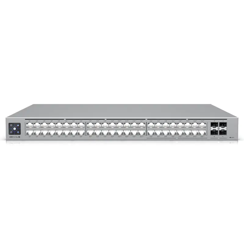 Ubiquiti UniFi Network 48-Port Layer 3 Etherlighting Switch with 2.5 GbE and PoE++ (USW-Pro-Max-48-PoE)