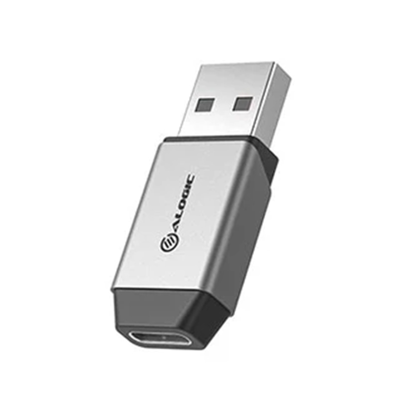 Alogic Ultra Mini USB-A to USB-C Adapter - Space Grey (ULACMN-SGR)