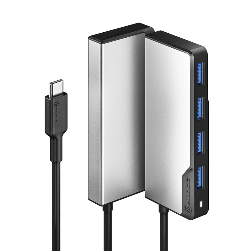 Alogic USB-C Fusion Swift 4-in-1 Hub - Space Grey (UCFUUA-SGR)