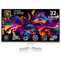 MSI 32in UHD QD-OLED 240Hz Adaptive Sync Flat Gaming Monitor - White (MPG 321URXW QD-OLED)