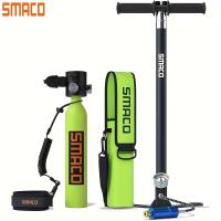 SAMCO S300Plus 0.5L Scuba Tank Diving Tank-Green + 0.5L Backpack + 2nd Hand Pump + Scuba Adapter