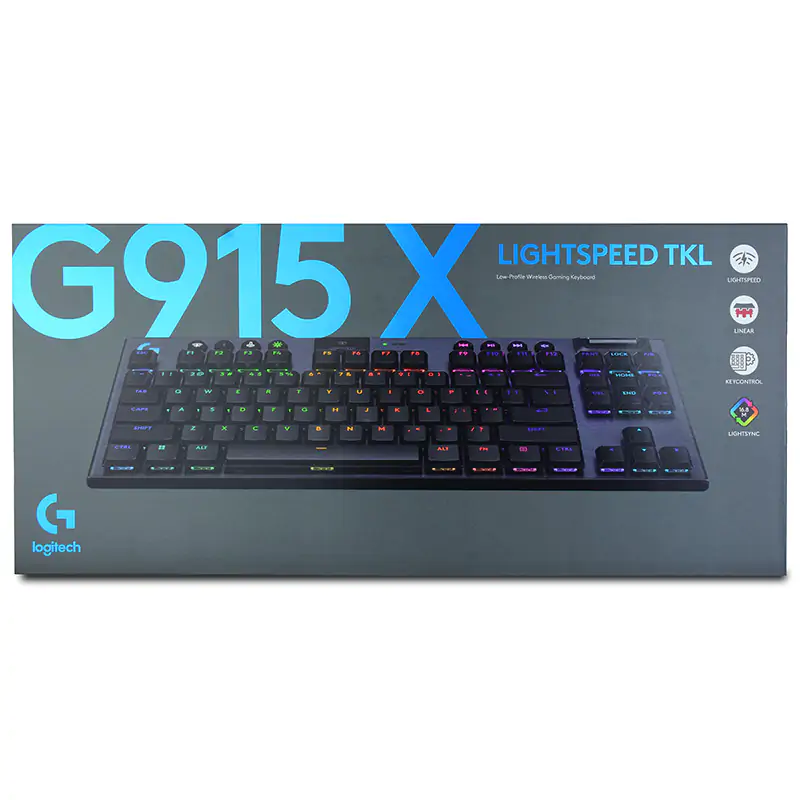 Logitech G915 X Lightspeed TKL Wireless Gaming Keyboard - Black