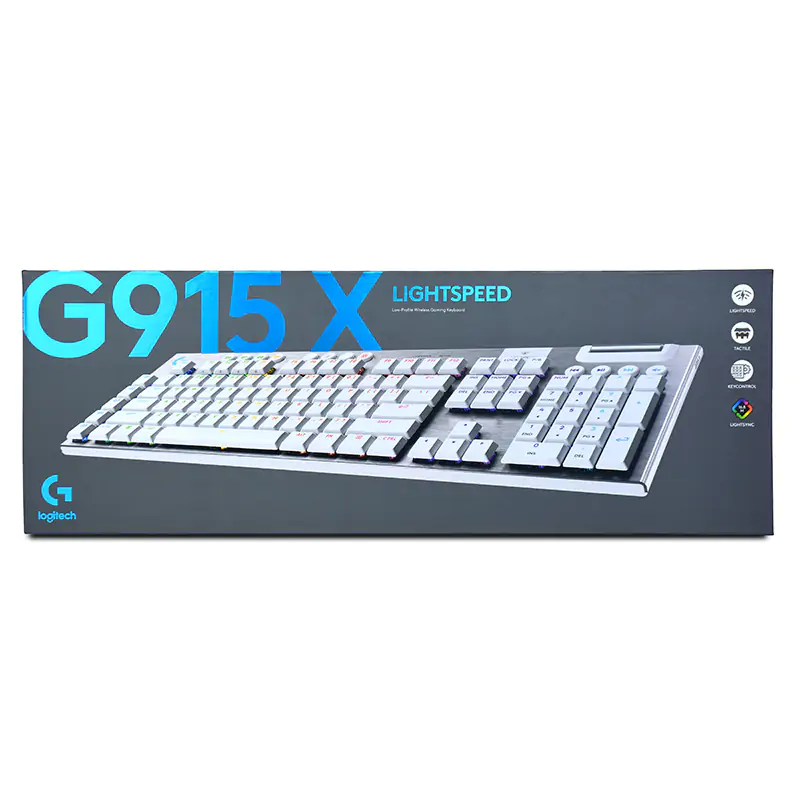 Logitech G915 X Lightspeed Wireless Gaming Keyboard - White