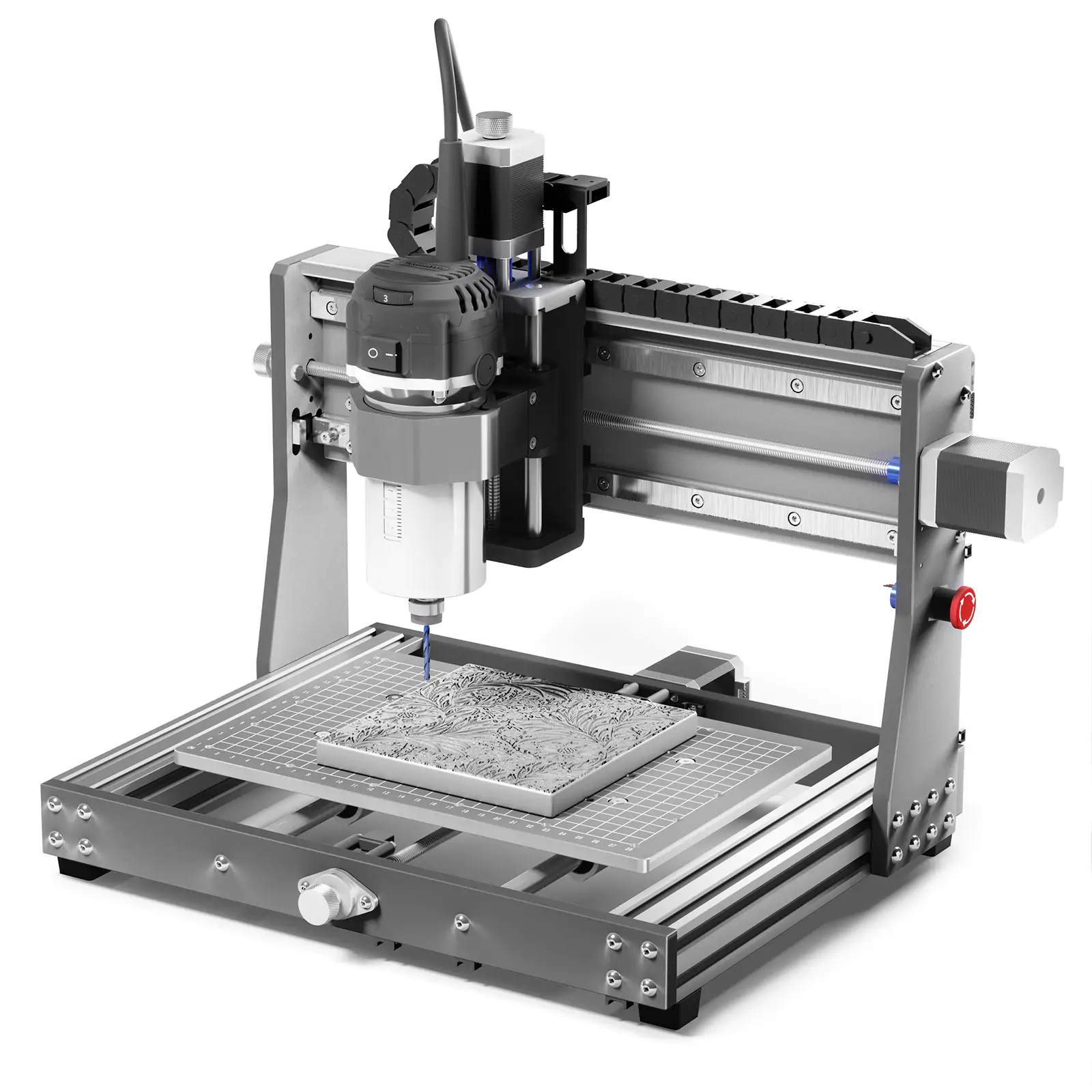 Genmitsu 3020-PRO Ultra CNC Router Machine, All-Metal Engraver, Upgraded 710W Spindle for Metal, Wood, Acrylic, PCB, MDF