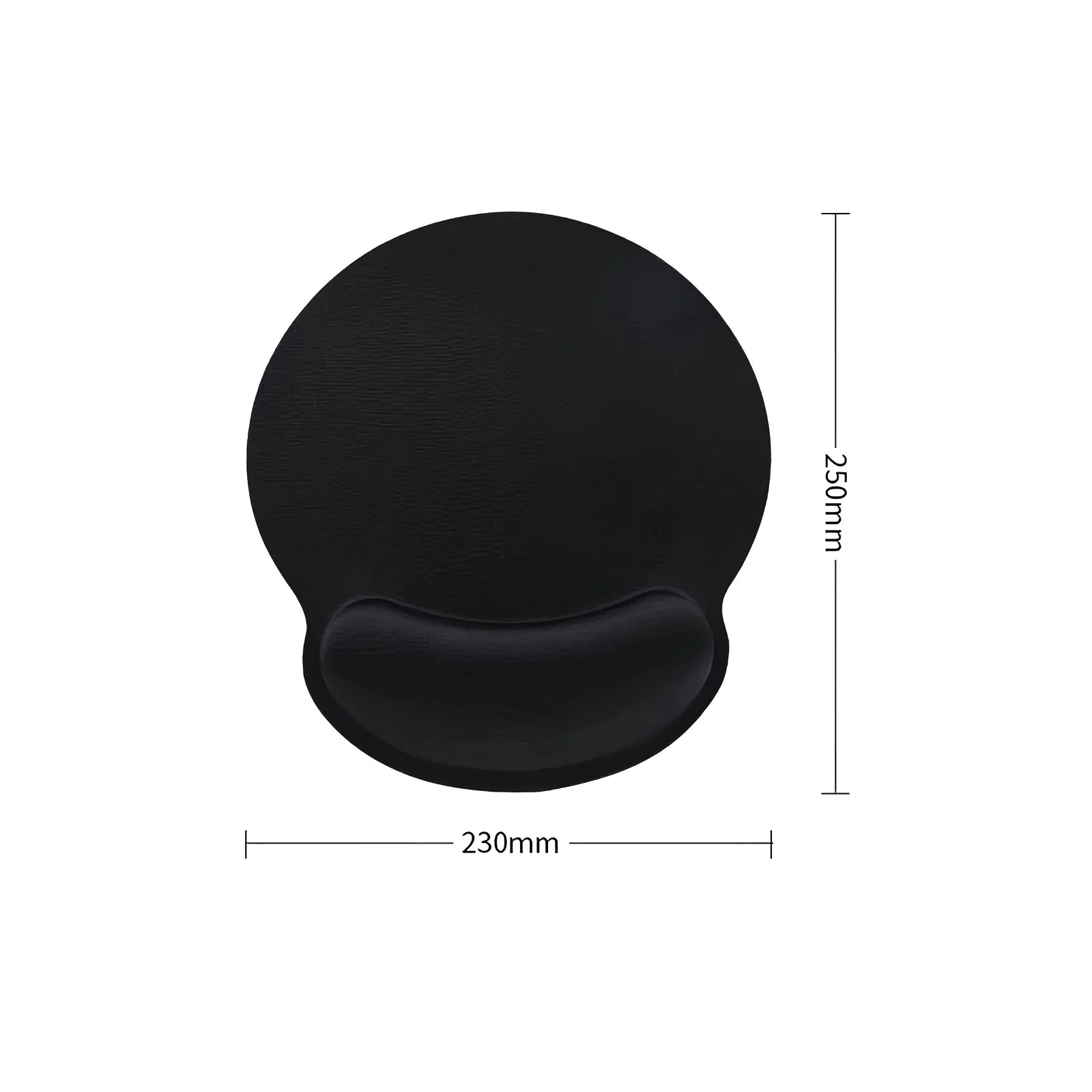 Memory Foam Mouse Pad with Integrated Wrist Rest Non-Slip Waterproof Surface for Office/Gaming Black