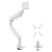 Infinity Ergonomic and Style Heavy-Duty Gas Spring Single Monitor Arm Support 24in-57in up to 27kg - White (INF753-C012)