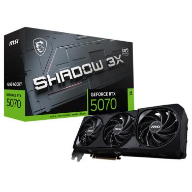 MSI GeForce RTX 5070 12G Shadow 3X OC Graphics Card (GeForce RTX 5070 12G SHADOW 3X OC) - OPENED BOX 86727