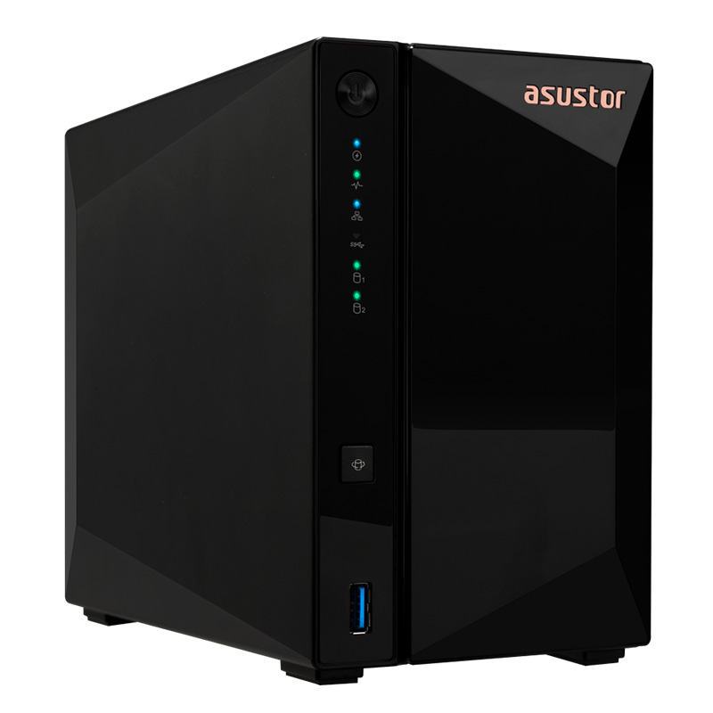 Asustor Drivestor 2 Pro Gen2 Realtek RTD1619B 1.7GHz Quad Core CPU 2GB RAM Tower NAS (AS3302T V2)