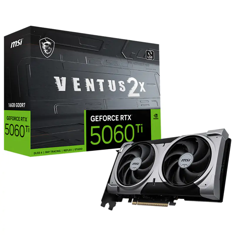 MSI GeForce RTX 5060 Ti 16G Ventus 2X Plus Graphics Card (GeForce RTX 5060 Ti 16G VENTUS 2X PLUS)