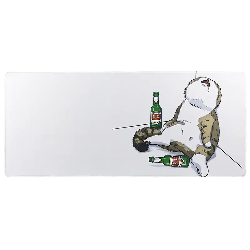 YUNZII Keynovo Desk Mat 900x400x3mm Cat Mousepad - Drunk Cat (MPYZDRUNK)