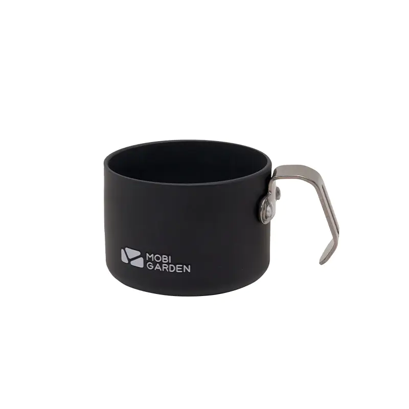Mobi Garden Camping Water Bottle - Lightweight Portable Hiking Cup for Outdoor Adventures - BLACK