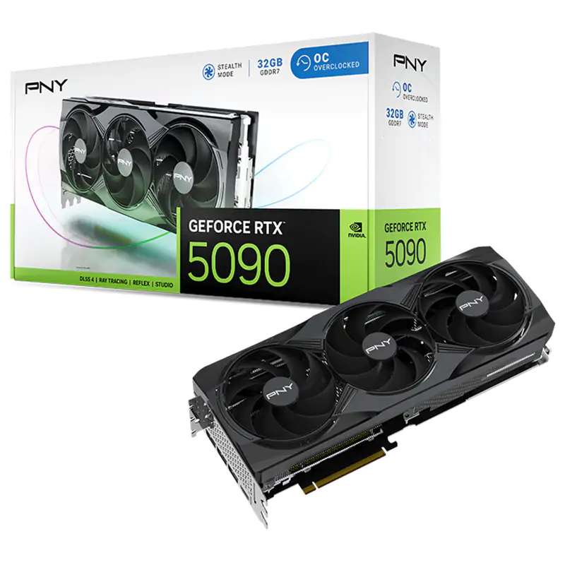PNY GeForce RTX 5090 Triple Fan 32G OC Graphics Card (VCG509032TFXPB1-O)
