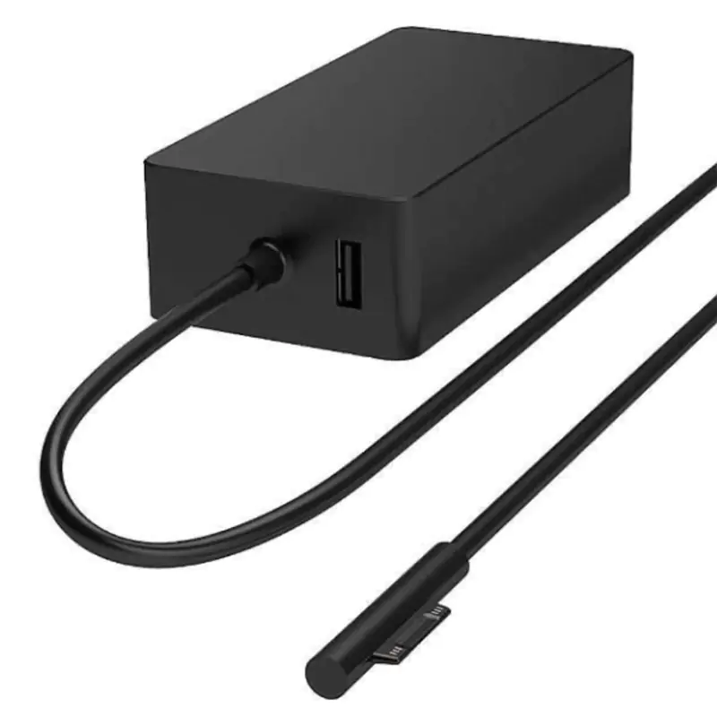 Microsoft Surface 65W Power Supply Fast Dual Charging Adapter with USB Port (W8Z-00011)