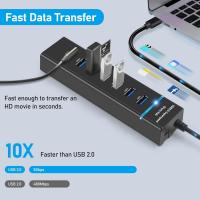 Powerboards-and-Adapters-USB-Hub-3-0-7-Ports-USB-Hub-Splitter-Extender-5Gbps-Data-with-4ft-Cable-for-Laptop-PC-MacBook-Surface-Pro-Windows-Flash-Drive-Mobile-HDD-3