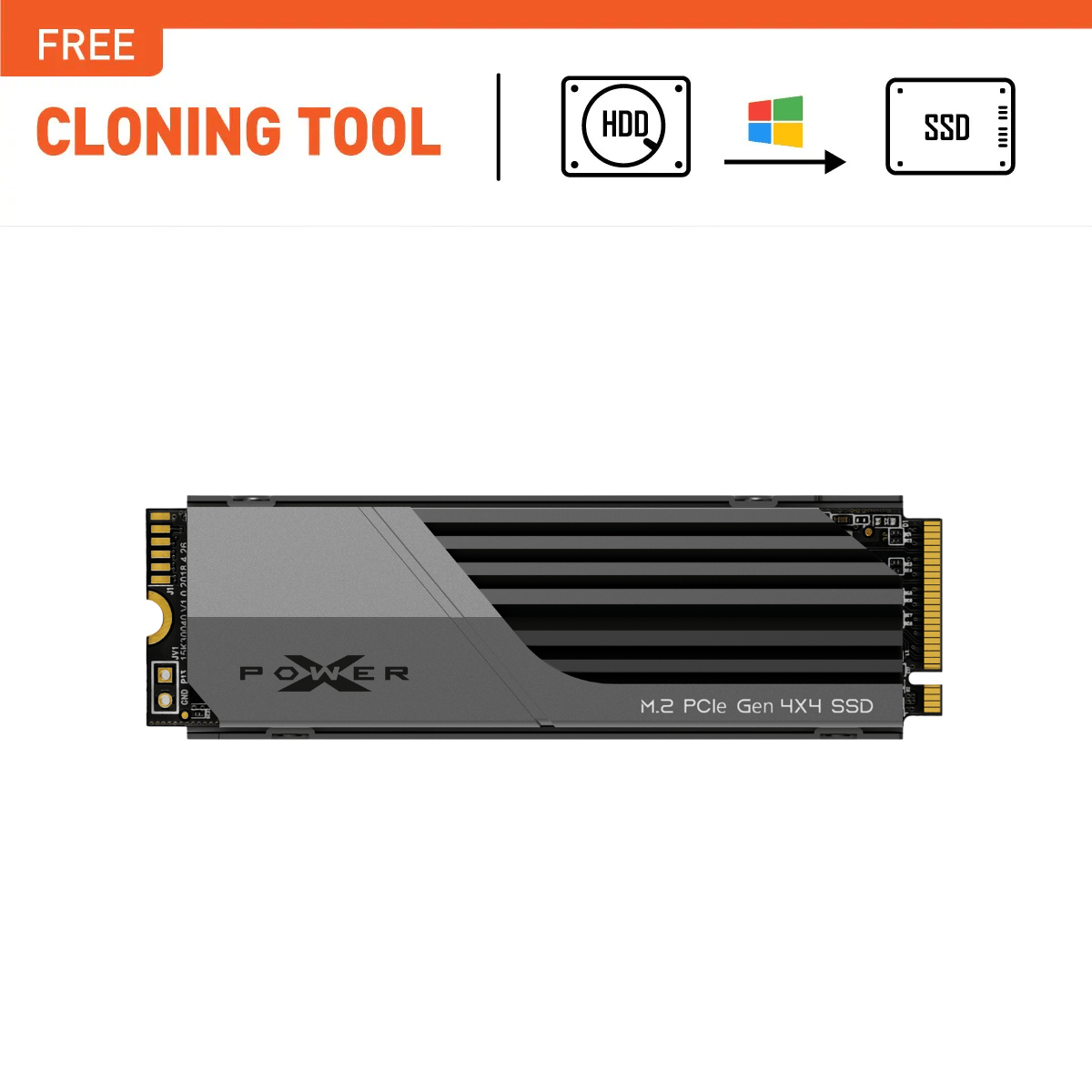 SP Silicon Power XS75 4TB Compatible PS5 M.2 NVMe PClex4 Gen4 Internal SSD with Heatsink Up to 7000MB/s, SP04KGBP44XS75S5