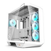 DarkFlash DY470 3-Side Tempered Glass ATX Case - White (DY470-HQ3-White)