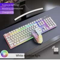 Wireless charging keyboard mouse game office glowing keyboard set 