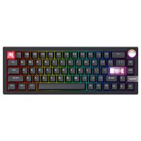 Fantech MAXFIT6 65% Hot-Swap QMK/VIA Wireless Mechanical Keyboard with Knob Black - White Switch (KBFTMK920BKWH)