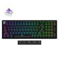 Keychron K4 HE Black QMK Wireless Magnetic Keyboard Standard Version Gateron Double-Rail - Nebula Switch (KBKCK4HJ1)