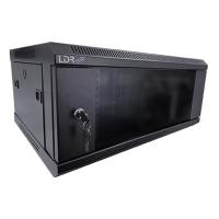 LDR Assembled 4U Wall Mount Cabinet 600mm x 450mm - Glass Door (WB-SS64040NB)