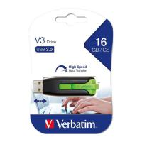 Verbatim Store n Go 16GB V3 USB Flash Drive - Green (49177)