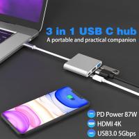 USB-Hubs-USB-C-Hub-3-in-1-Multiport-Adapter-HDMI-Adapter-4K-PD100W-Fast-Charging-USB-3-0-Port-Type-C-to-HDMI-4K-AV-Converter-for-iPhone-MacBook-iPad-etc-10