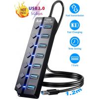 USB-Hubs-USB-Hub-3-0-Splitter-with-Individual-On-Off-Switches-and-Lights-1-2m-Long-Cable-USB-Extension-7-Port-USB-Data-Hub-2025-High-quality-8