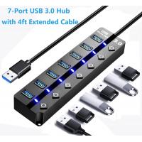 USB-Hubs-USB-Hub-3-0-Splitter-with-Individual-On-Off-Switches-and-Lights-1-2m-Long-Cable-USB-Extension-7-Port-USB-Data-Hub-2025-High-quality-9