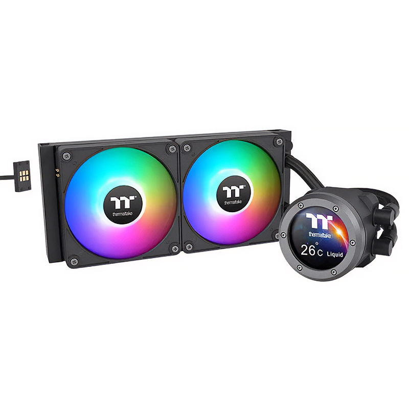 Thermaltake V2 Ultra EX ARGB 240mm AIO Liquid CPU Cooler - Black (CL-W414-PL12SW-A)