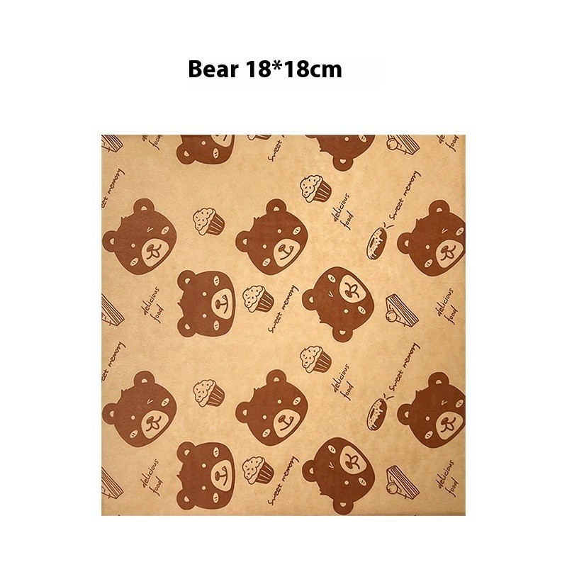 18x18cm food - grade silicone baking paper, baking oil - absorbing paper, heat - resistant