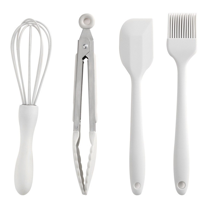 Household Food - grade Silicone Mini Baking Tools 4 - piece Set with High - temperature Resistance, Exclusive for Baby Supplementary Food