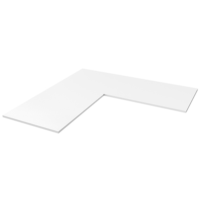 Brateck L-Shape 90° Particle Board Desk Board - White (TP18075L)