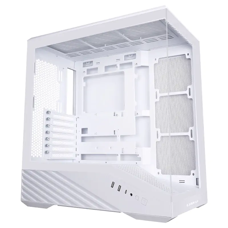 Lian Li V100W Tempered Glass Mid Tower Case - White