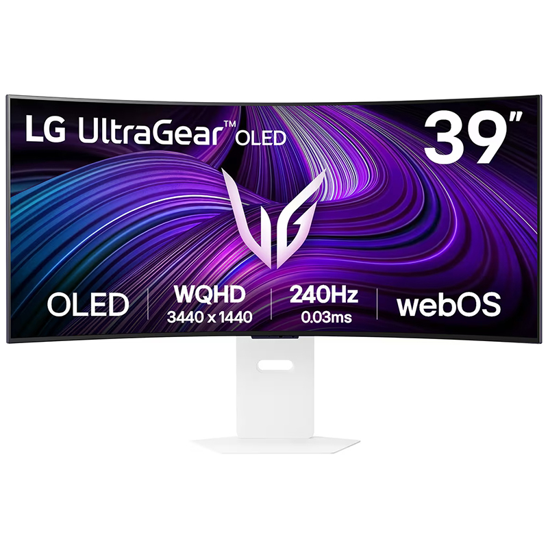 LG UltraGear 39in WQHD OLED 240Hz FreeSync Curved Gaming Monitor (39GX90SA-W)