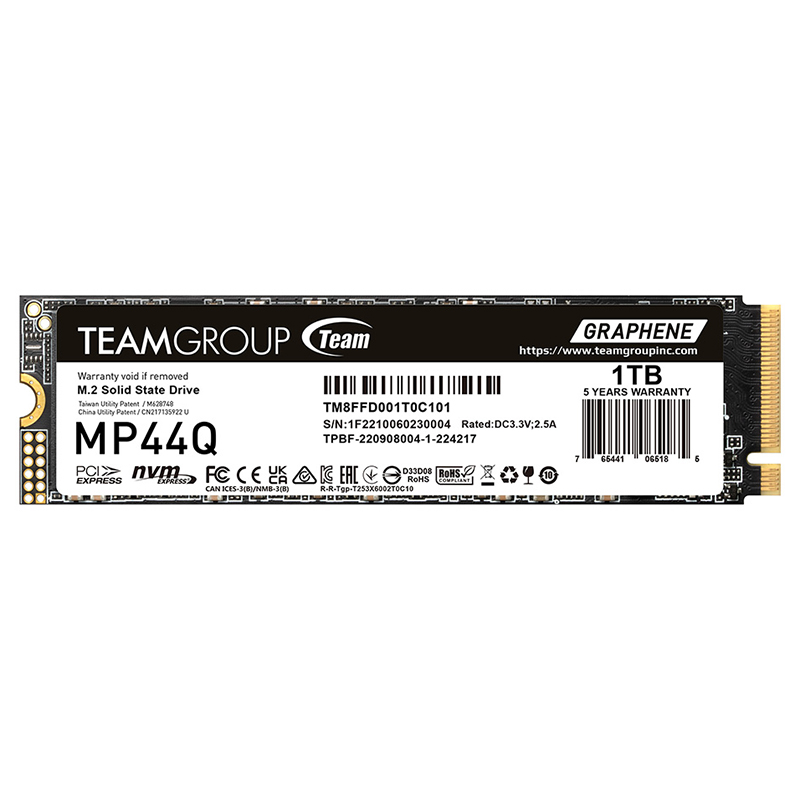 Team 1TB TM8FFD001T0C101 MP44Q M.2 2280 NVMe PCIe 4.0 SSD