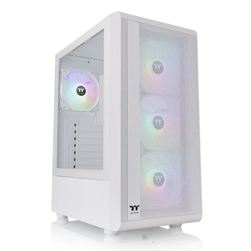 Thermaltake S200 Plus TG ARGB Mid Tower ATX Case - Snow (CA-1X2-00M6WN-01)