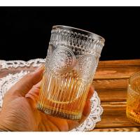 Food - grade certified 380ml glass water cup, suitable for home use with whisky and wine. Heat - resistant, a must - have for family gatherings