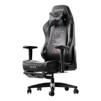 AutoFull C3 Graffiti Gaming Chair With Built In Lumbar Support (AF111BSSA)(Black & Purple)