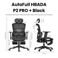 Gaming-Chairs-Autofull-HBADA-P2-Pro-ergonomic-chair-With-2D-Headrest-3D-Lumbar-support-E216BVC-Black-9