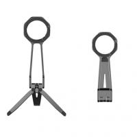 iCreate Magnetic Portable Triangle Stand With Spring Buckle Suit for MagSafe Mobile Phone Live Broadcast - Silver
