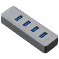 USB-Hubs-Cruxtec-4-Port-Aluminum-USB-3-0-Hub-with-USB-C-Power-Supply-Port-AU3-H4-SG-2