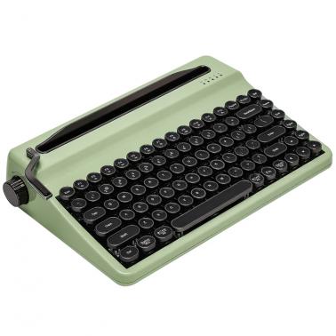 YUNZII QL75 Retro Typewriter QMK/VIA Green Mechanical Keyboard - Onyx Tactile Switch (KBYZQL75GROX)
