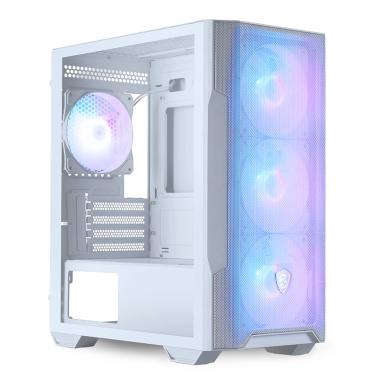 MSI MAG Forge M100R mATX Case - White (MAG FORGE M100R WHITE) - OPENED BOX 86838