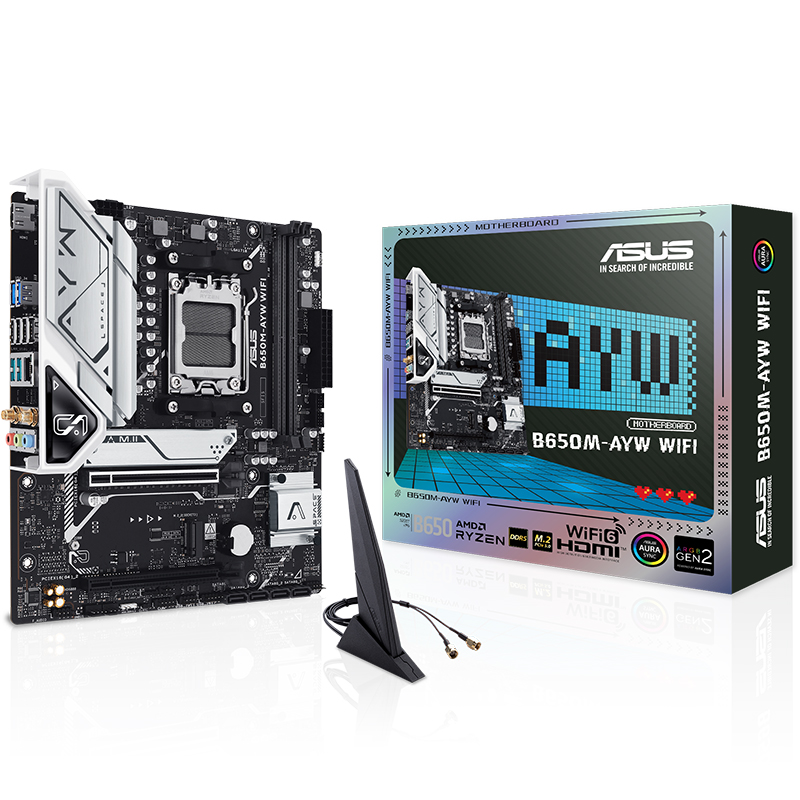 Asus B650M-AYW WIFI AM5 micro-ATX Motherboard (B650M-AYW WIFI)