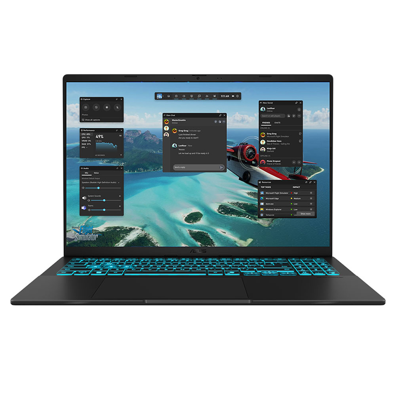 Asus V16 V3607VH 16in WUXGA 144Hz Intel Core 7 1TB SSD 16GB RAM W11P Gaming Laptop - Matte Black (V3607VH-RP033X)